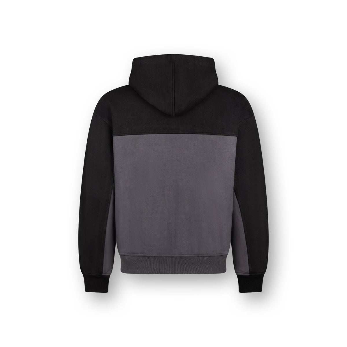 Two Tone Zip Hoodie (Black/Grey)